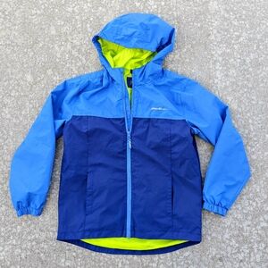 EDDIE BAUER KIDS BLUE HOODED WINDBREAKER SIZE L (14/16) – LIGHTWEIGHT Jacket